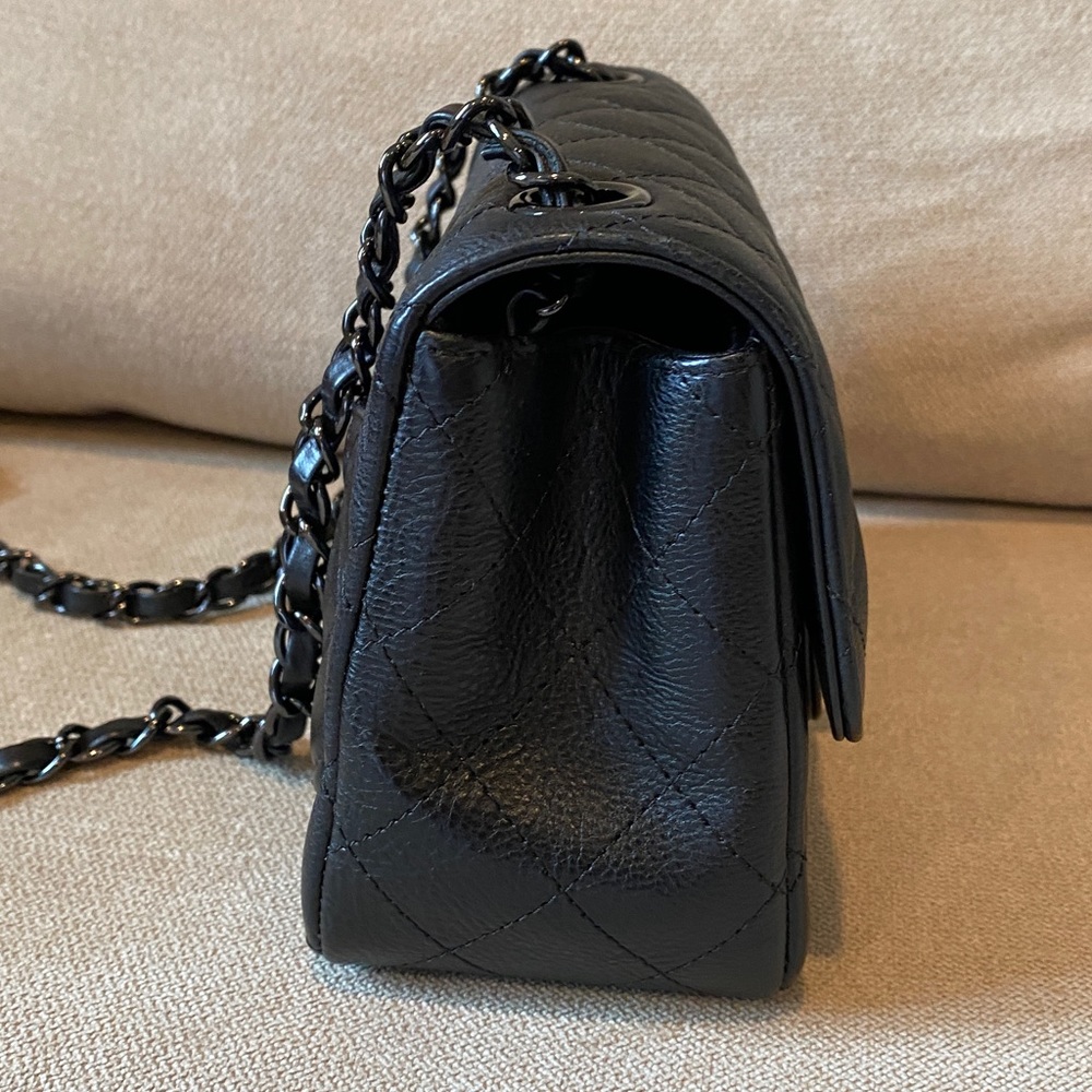 Authentic Chanel So Black Mini square. - Picture 7 of 13